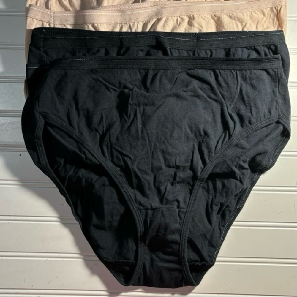 Fruit of the Loom Ladies Sz 9 Hi Cut Panties Lot of 6 Pair New, have been washed
